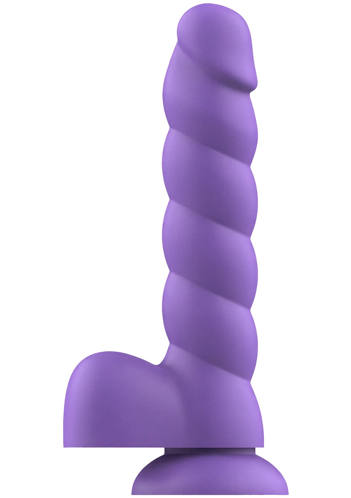 Spiral Tease Dildo Silicone L PURPLE - 2