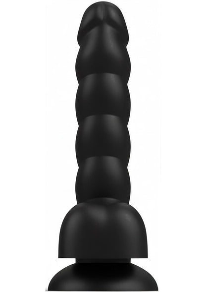 Spiral Tease Dildo Silicone XL BLACK - 5