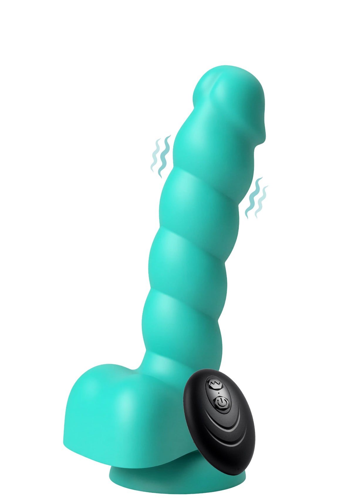 Spiral Tease Vibrating Dildo Silicone S GREEN - 0