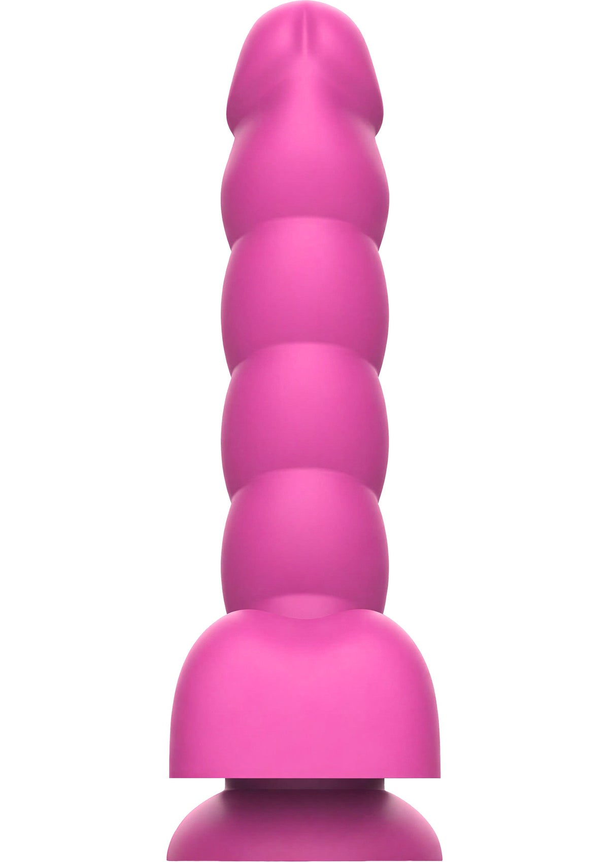 Spiral Tease Vibrating Dildo Silicone M PINK - 3