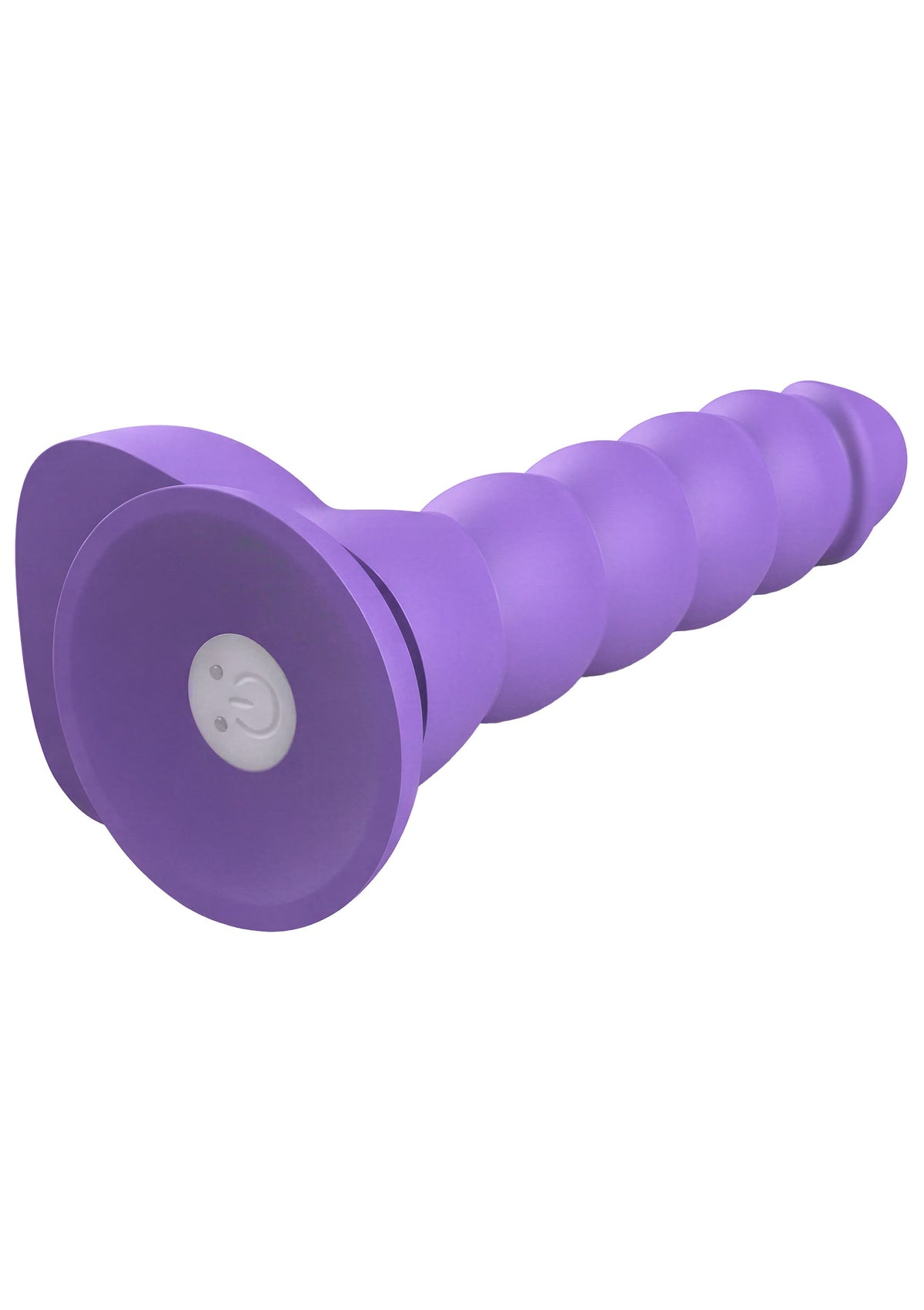 Spiral Tease Vibrating Dildo Silicone L PURPLE - 5