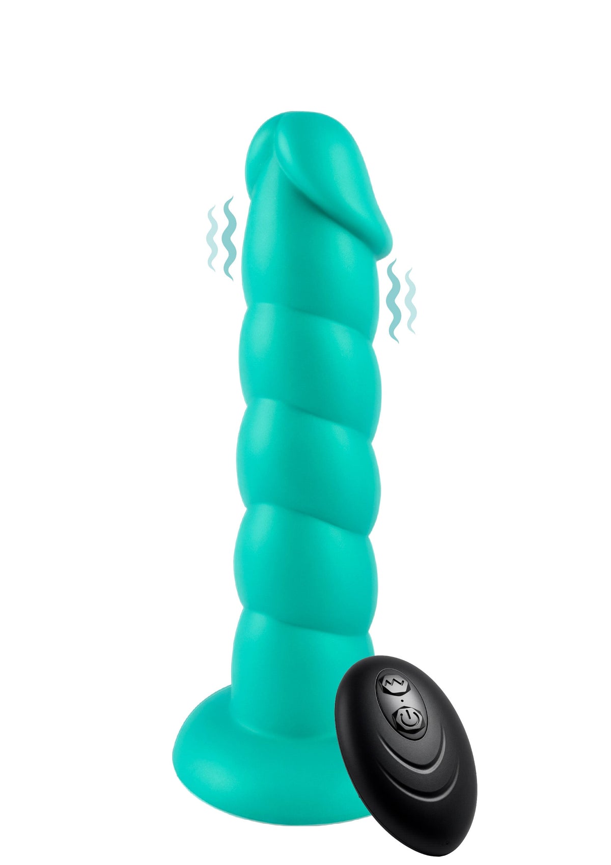 Spiral Tease Vibrating Dong Silicone S GREEN - 0