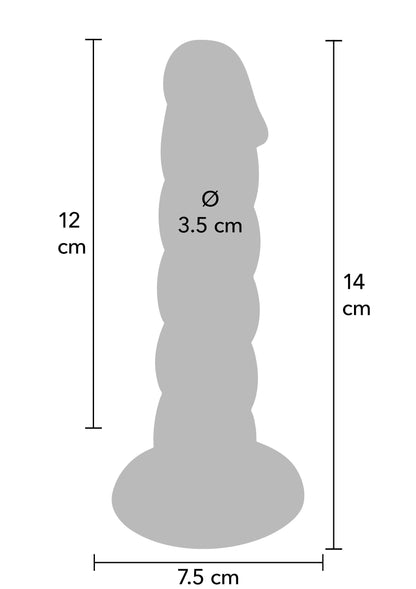 Spiral Tease Vibrating Dong Silicone M PINK - 5