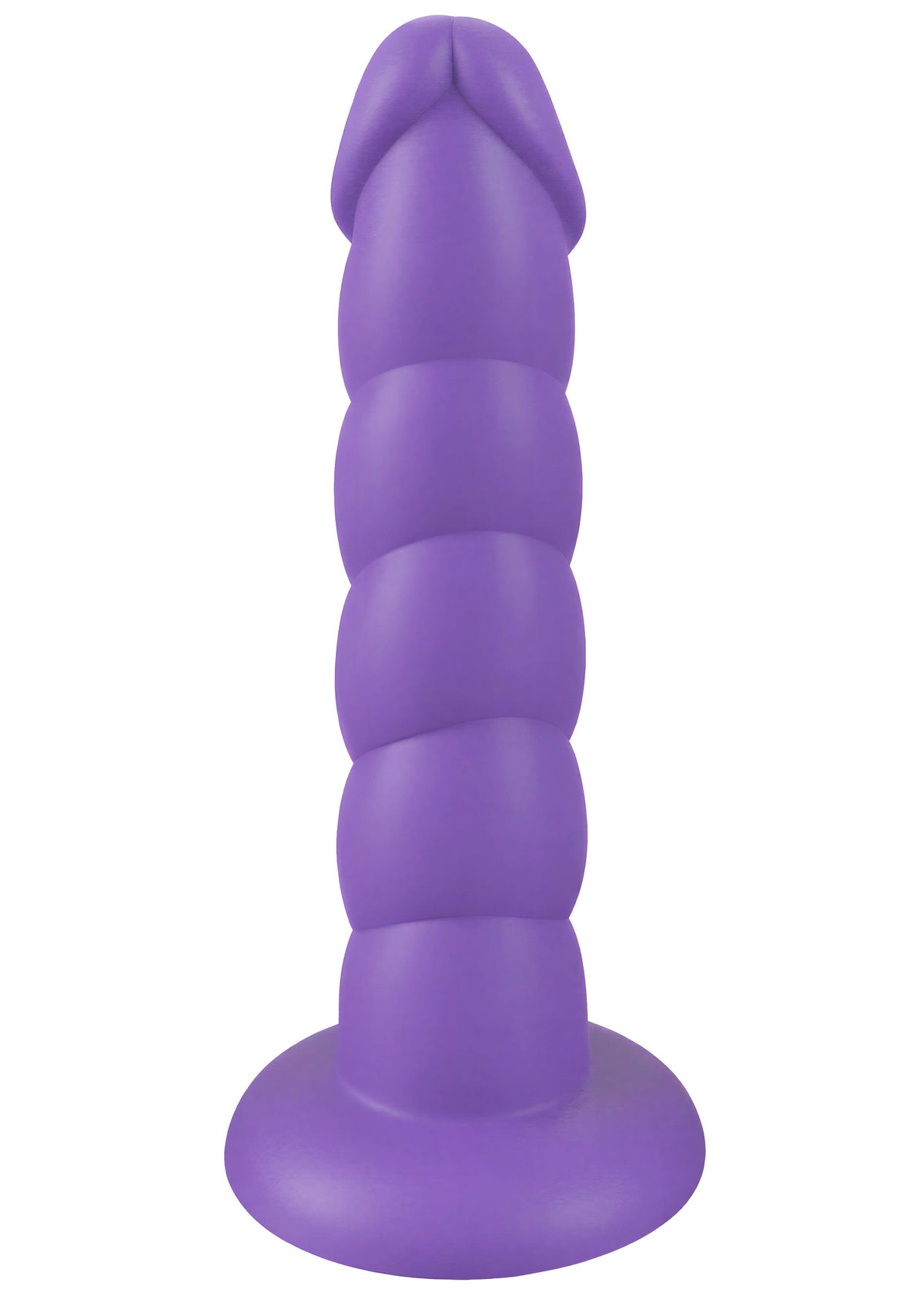 Spiral Tease Vibrating Dong Silicone L PURPLE - 2
