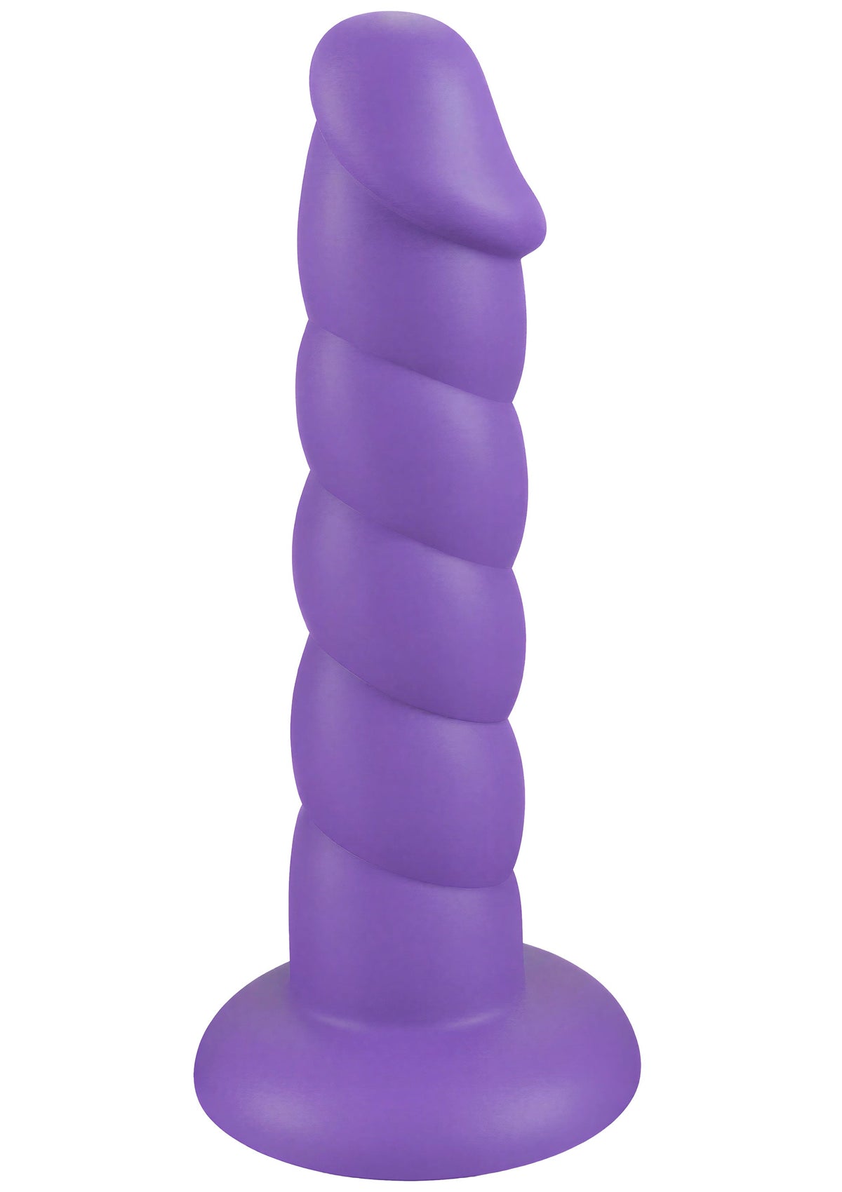 Spiral Tease Vibrating Dong Silicone L PURPLE - 3