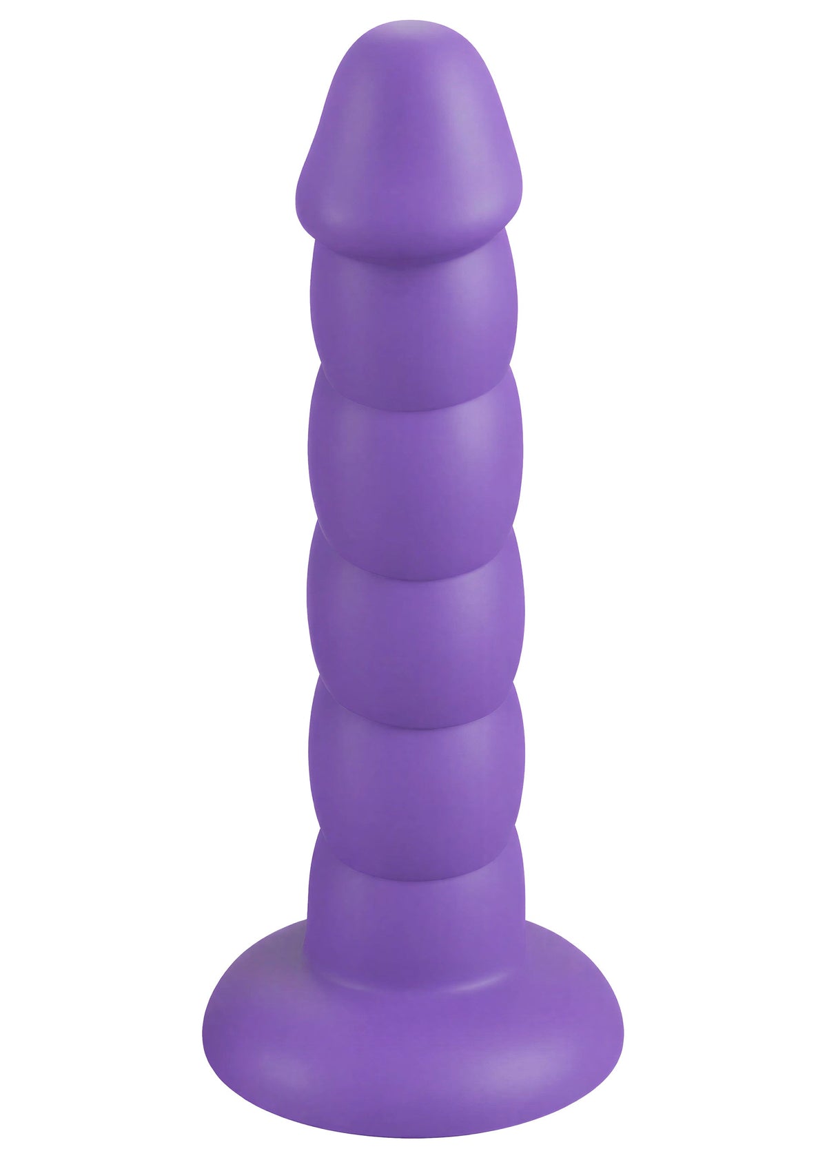 Spiral Tease Vibrating Dong Silicone L PURPLE - 4