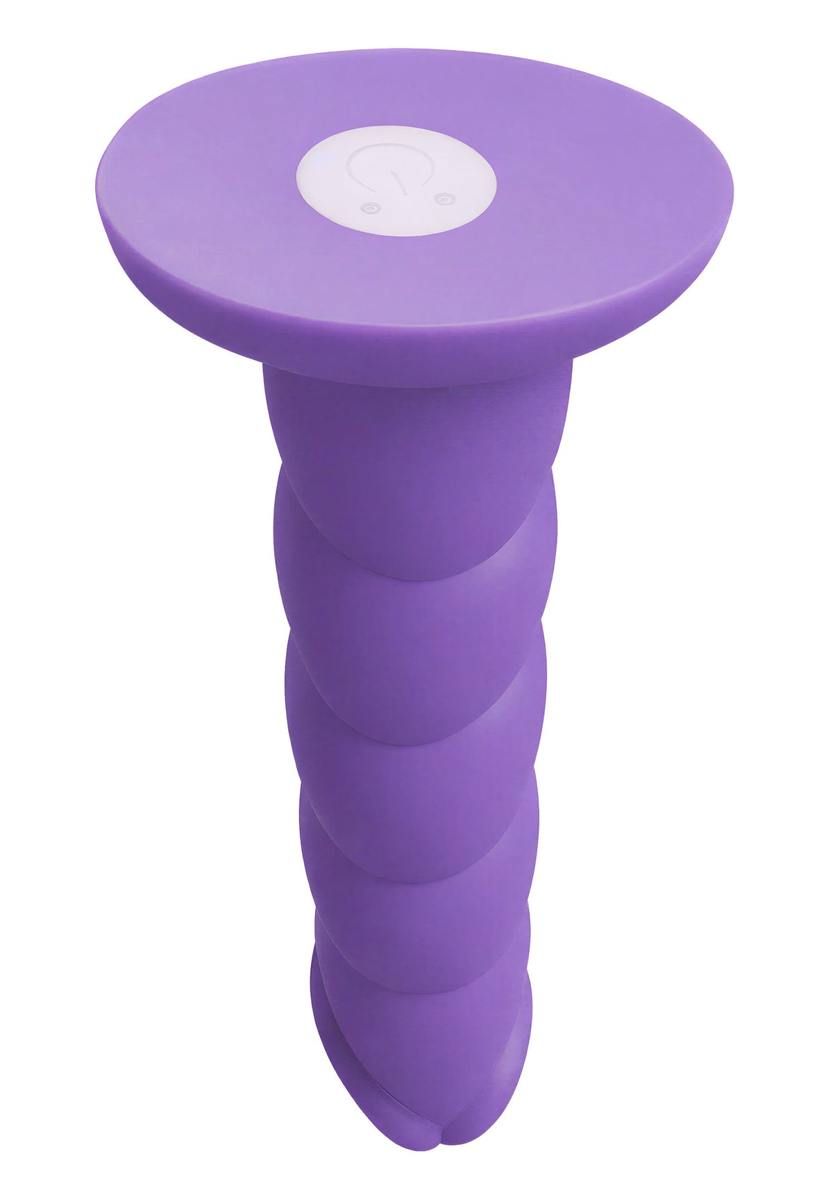 Spiral Tease Vibrating Dong Silicone L PURPLE - 5