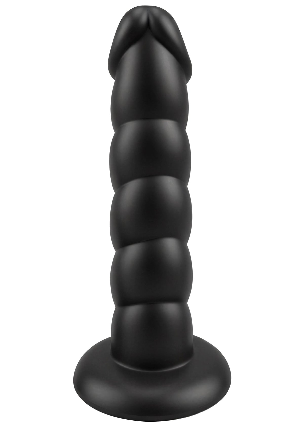Spiral Tease Vibrating Dong Silicone XL BLACK - 5
