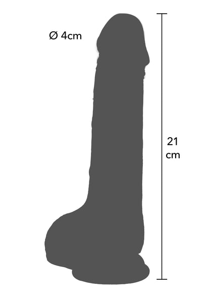 Sliding Skin Vibrating Dildo Silicone L SKIN - 2
