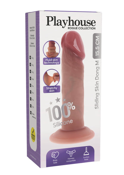 Sliding Skin Dong Silicone M SKIN - 1