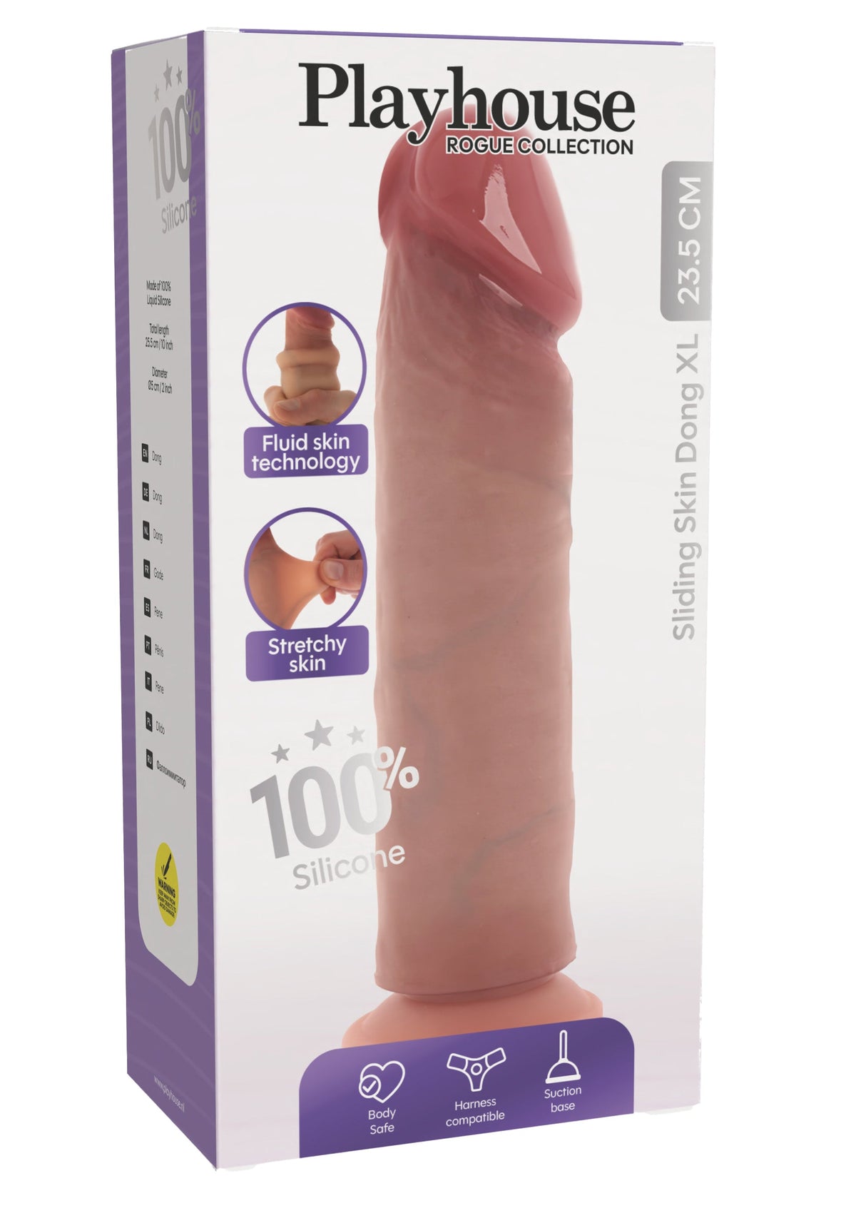 Sliding Skin Dong Silicone XL SKIN - 1