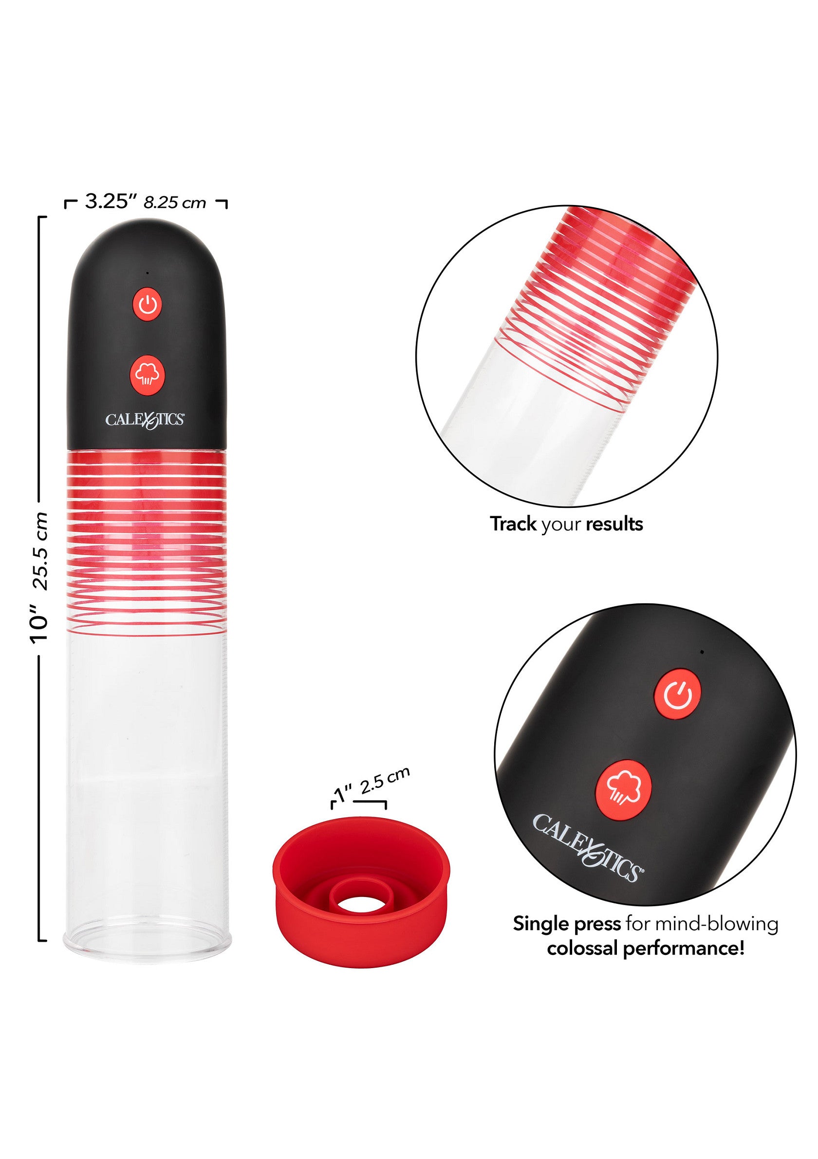 CalExotics Optimum Series Big Man’s EZ Pump RED - 5