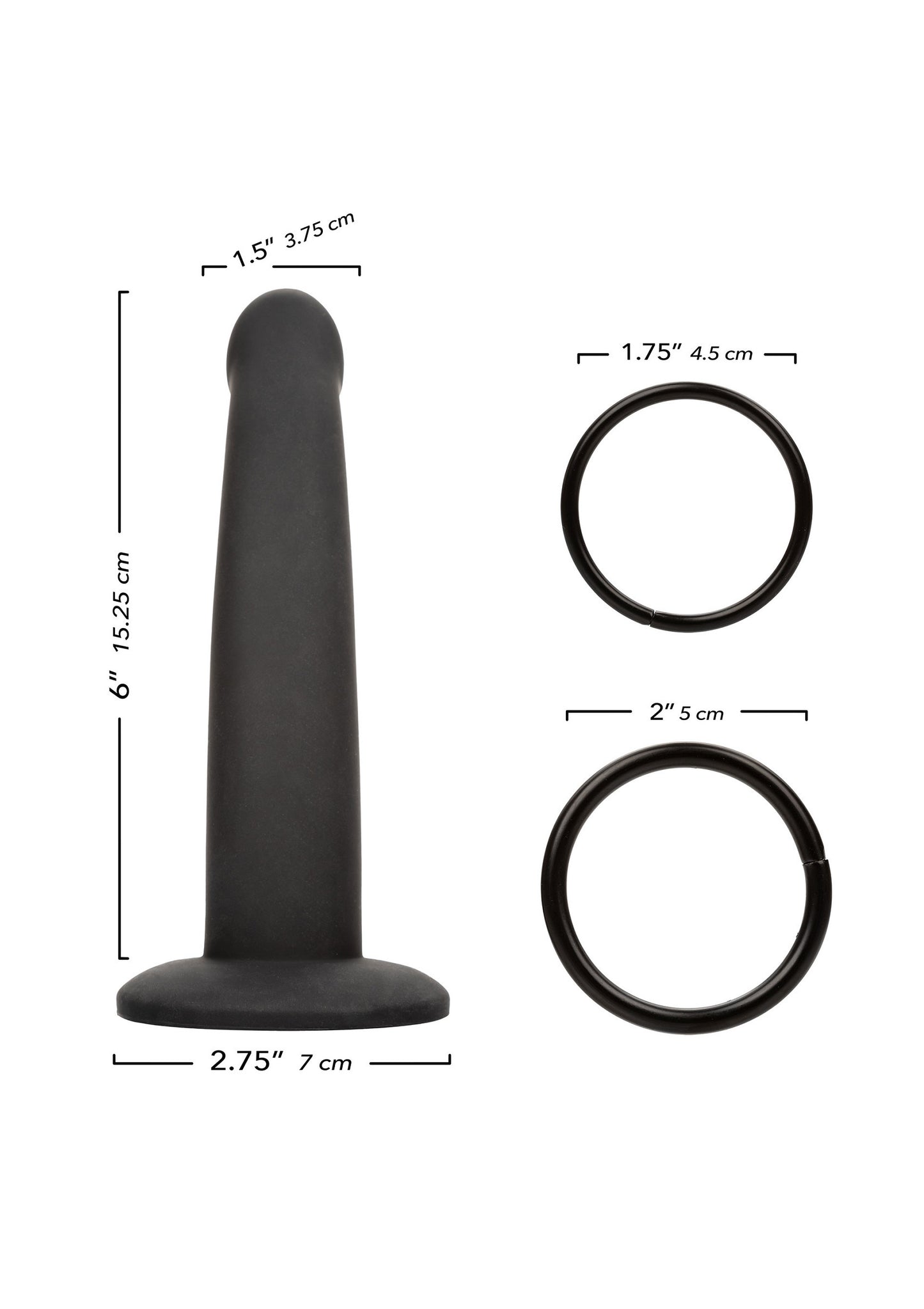 CalExotics Onyxxx Jock Strap with Silicone Probe BLACK - 0