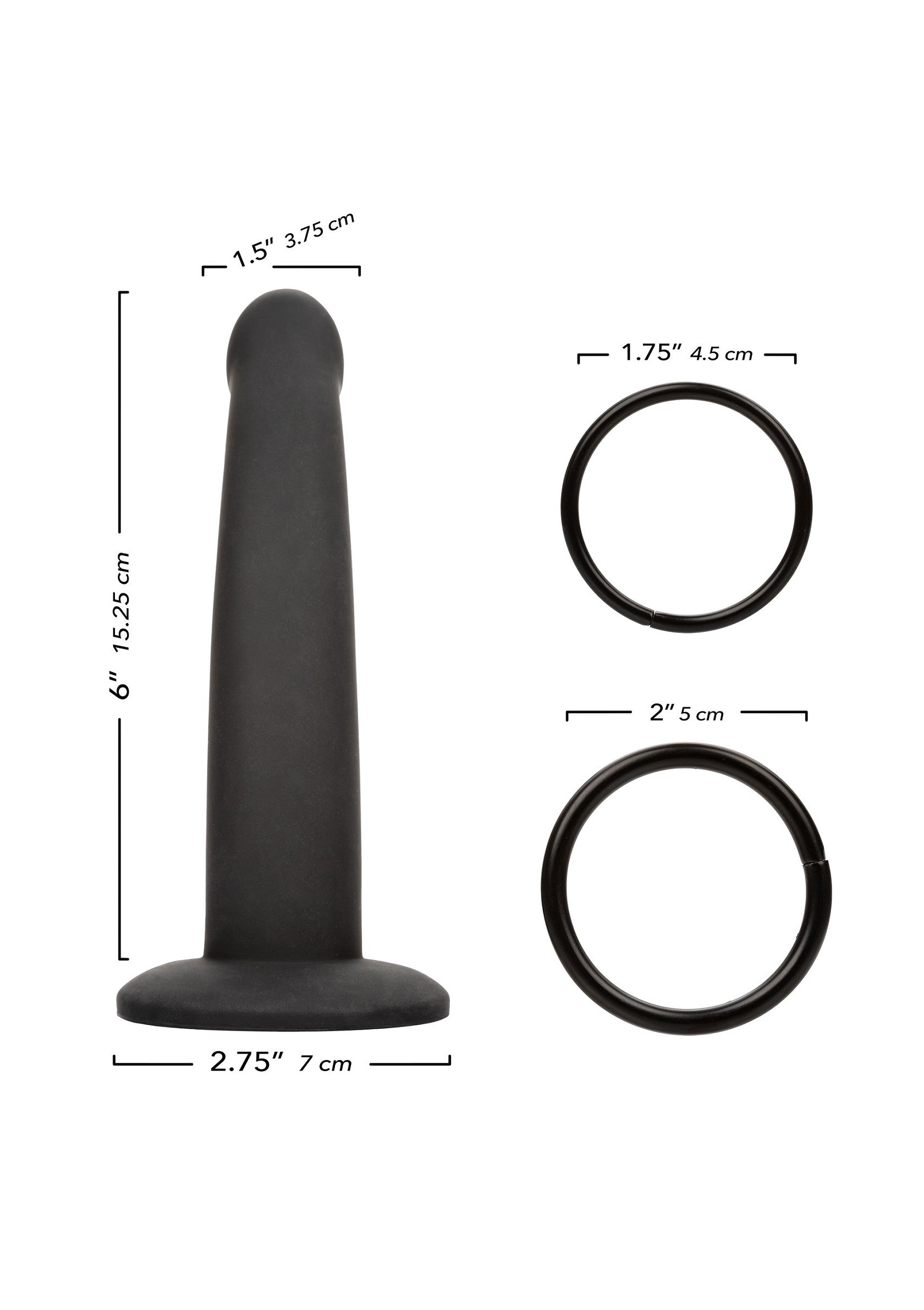 CalExotics Onyxxx Jock Strap with Silicone Probe BLACK - 0