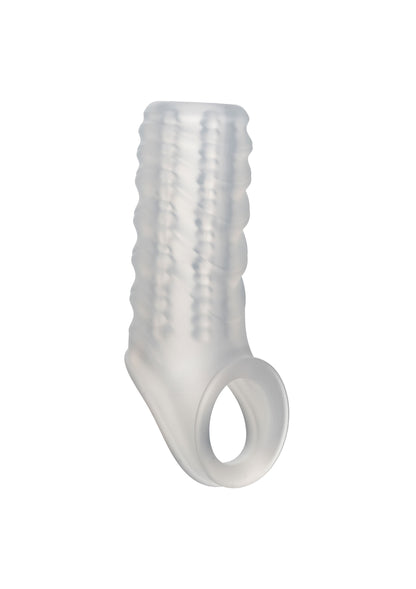 CalExotics Performance Maxx Liquid Silicone Reversible Sleeve TRANSPA - 6