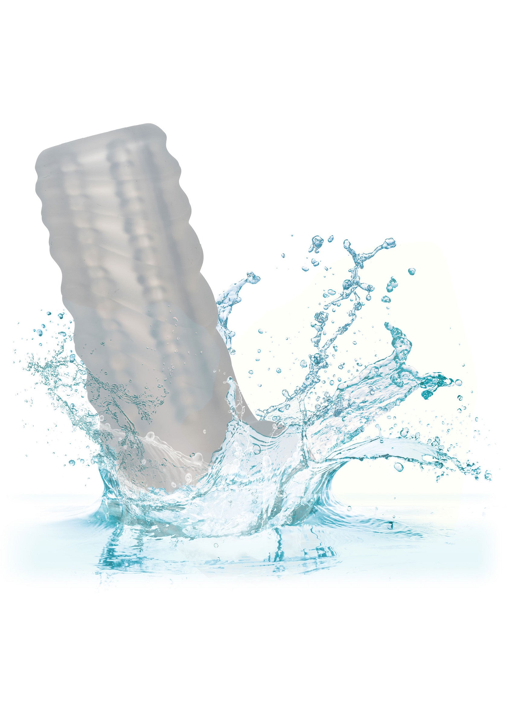 CalExotics Performance Maxx Liquid Silicone Reversible Sleeve TRANSPA - 7