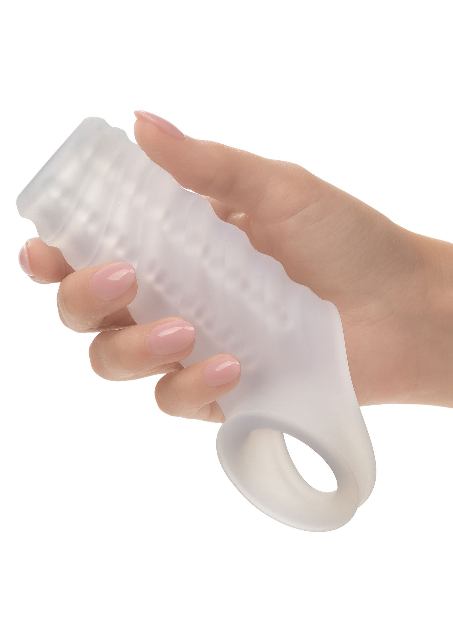 CalExotics Performance Maxx Liquid Silicone Reversible Sleeve TRANSPA - 1