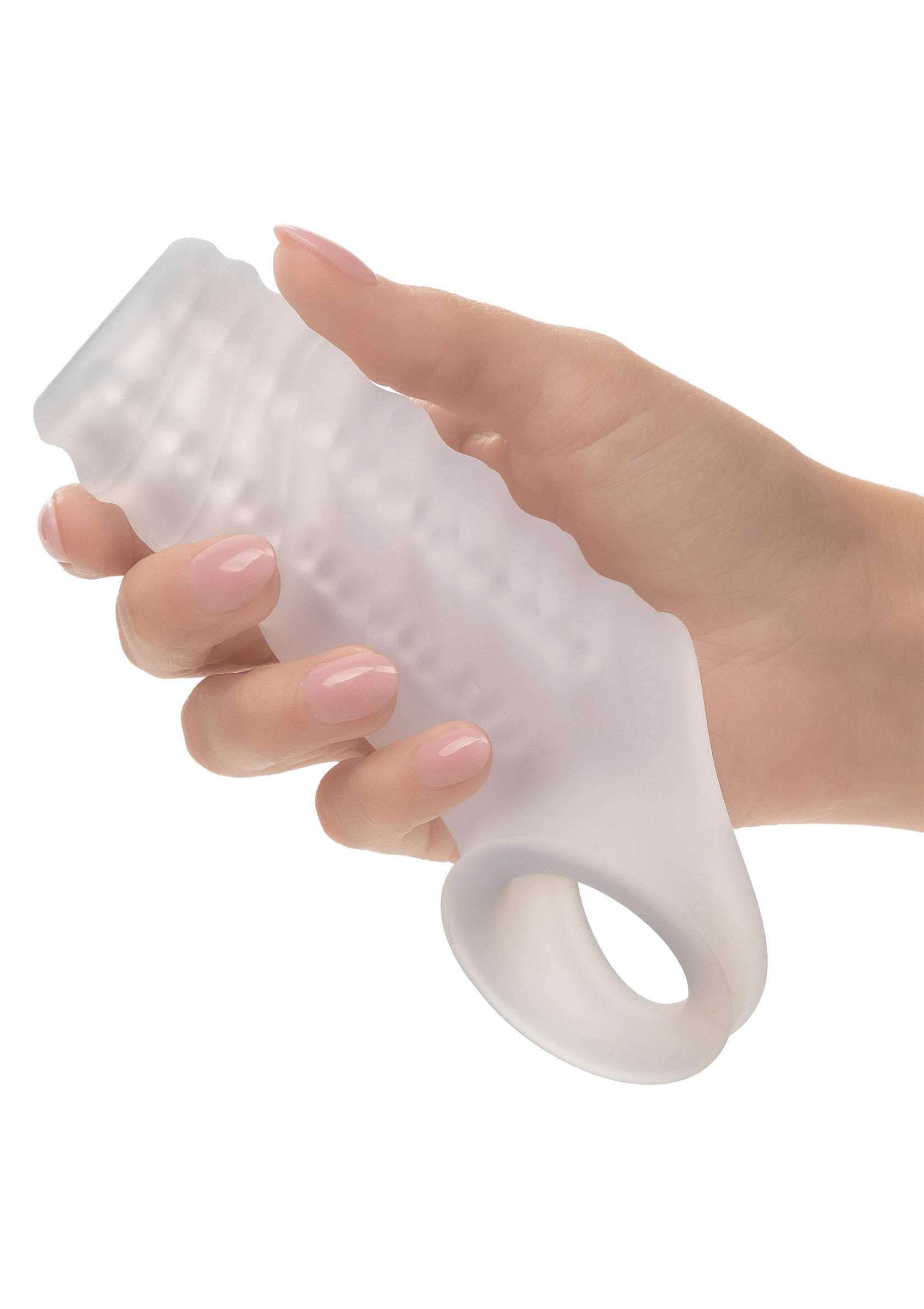 CalExotics Performance Maxx Liquid Silicone Reversible Sleeve TRANSPA - 1