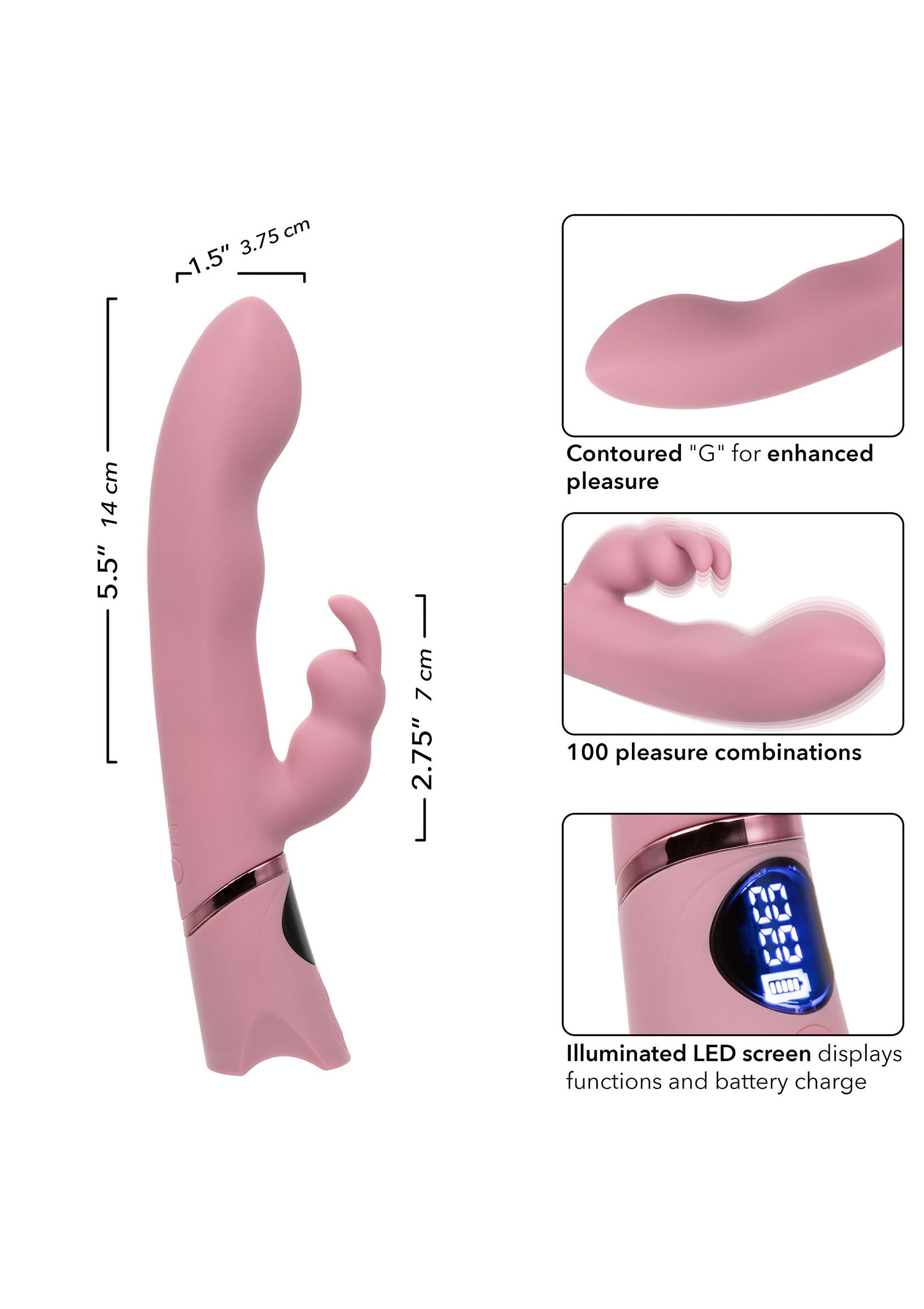 CalExotics Orgasmatron Digital G-Bunny PINK - 4