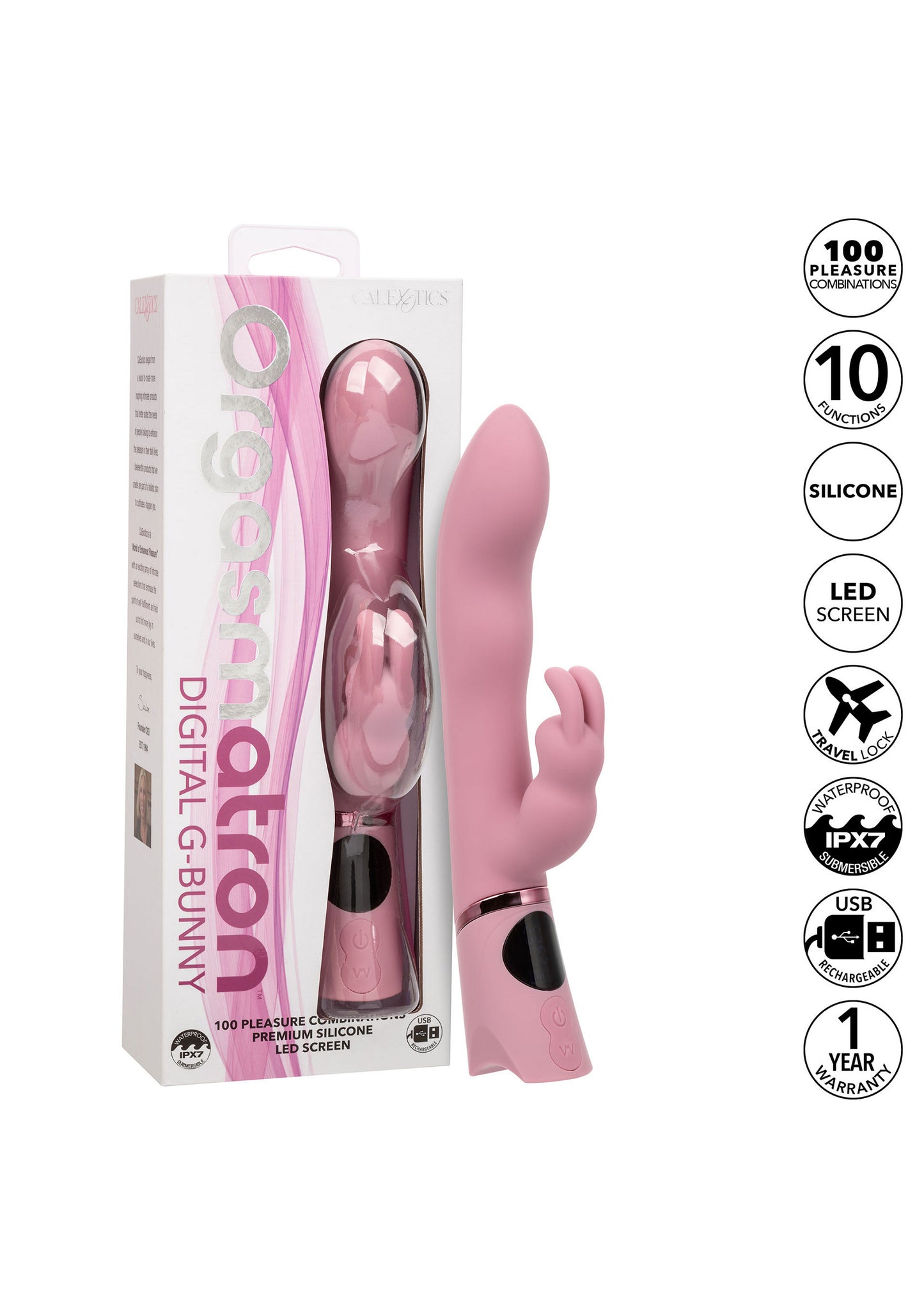 CalExotics Orgasmatron Digital G-Bunny PINK - 8