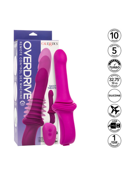 CalExotics Overdrive Sex Machine Smooth Thruster PINK - 6