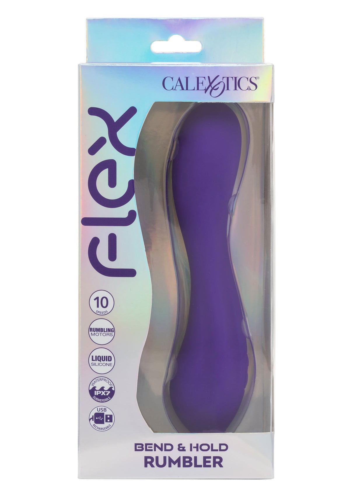 Bend & Hold Rumbler Vibrator PURPLE - 1