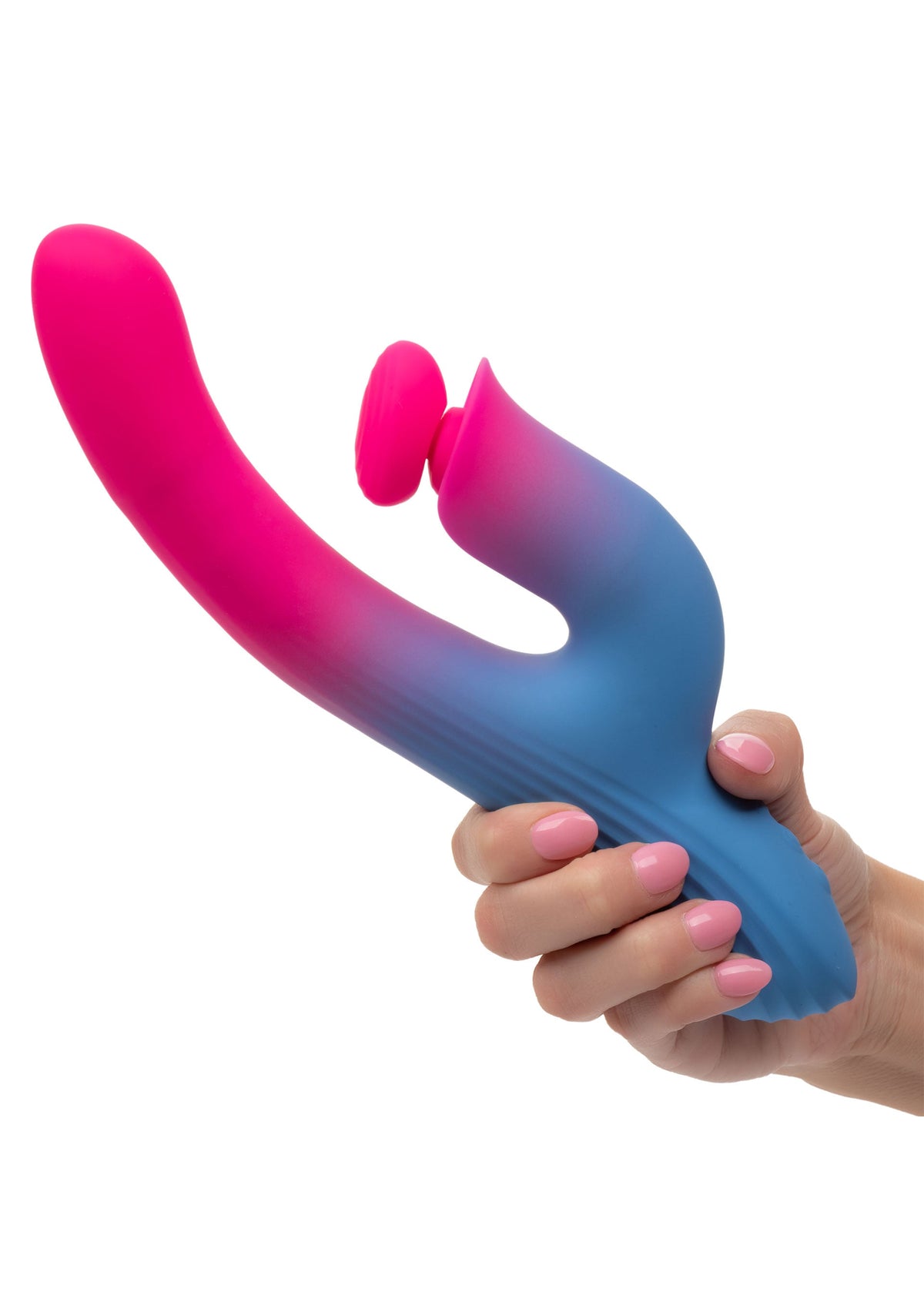 Dual Stimulator Thrusting Vibrator BLUE - 5