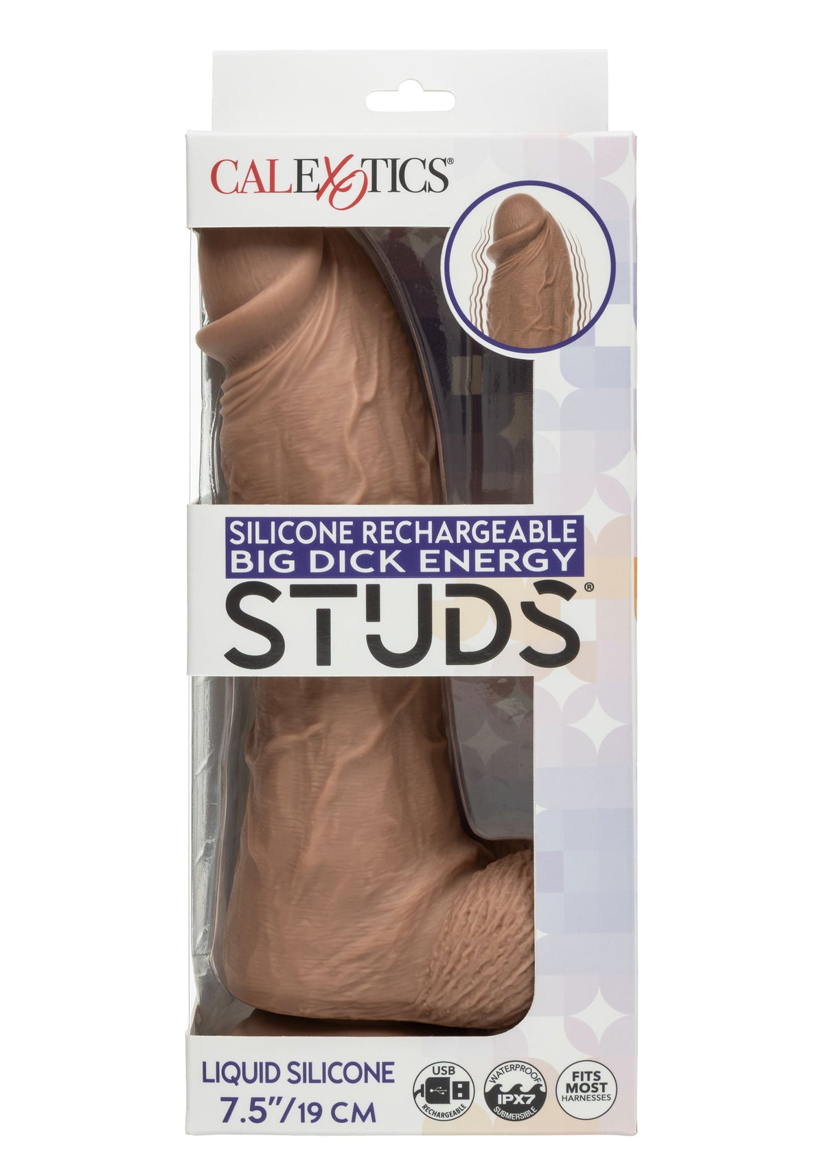 Big Dick Vibrating Energy Studs BROWN - 1