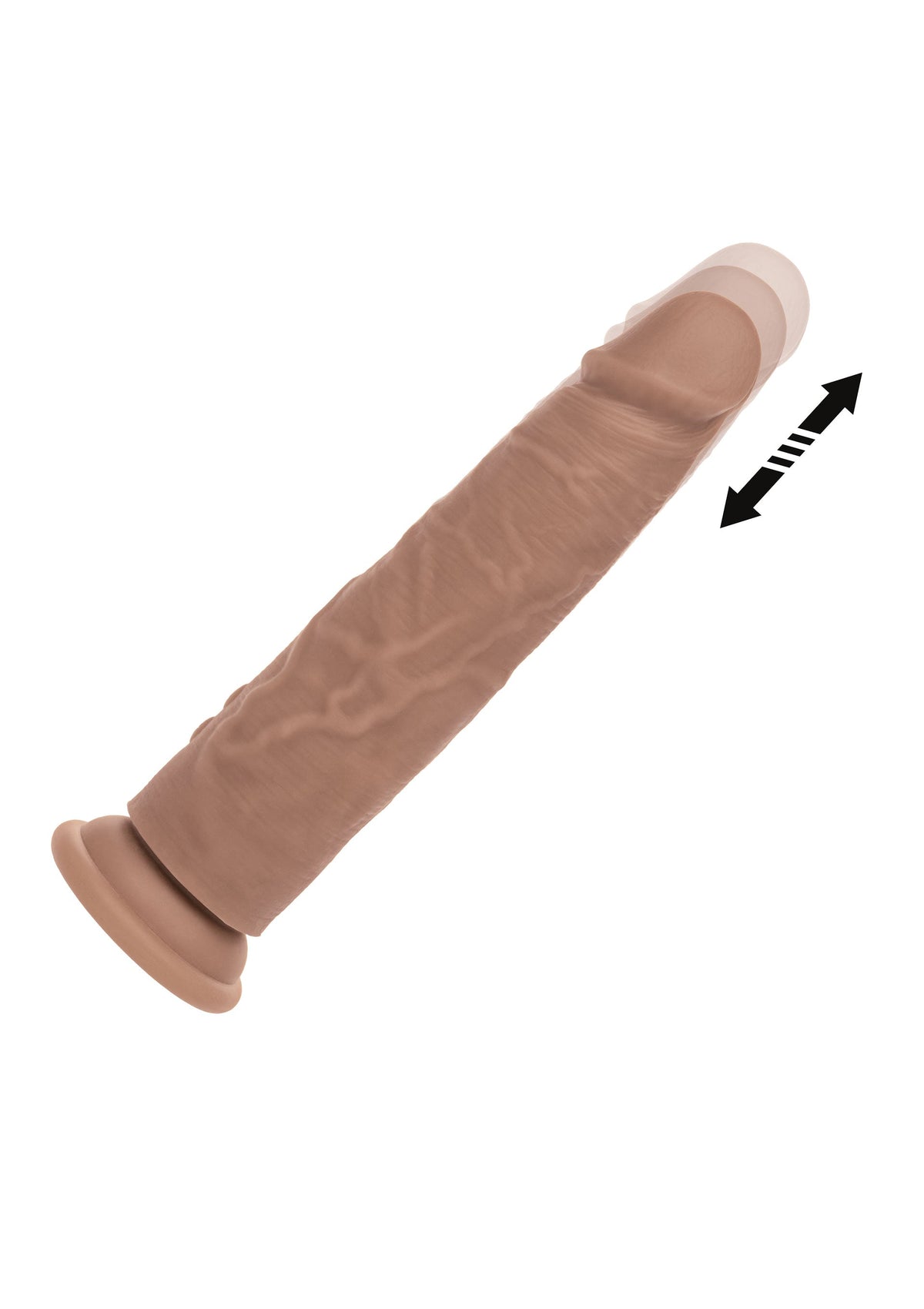 Vibrating & Thrusting Silicone Studs BROWN - 2