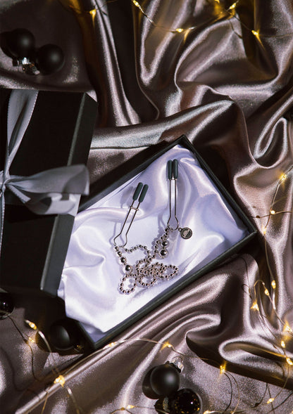 Chained Nipple Clamps SILVER - 7