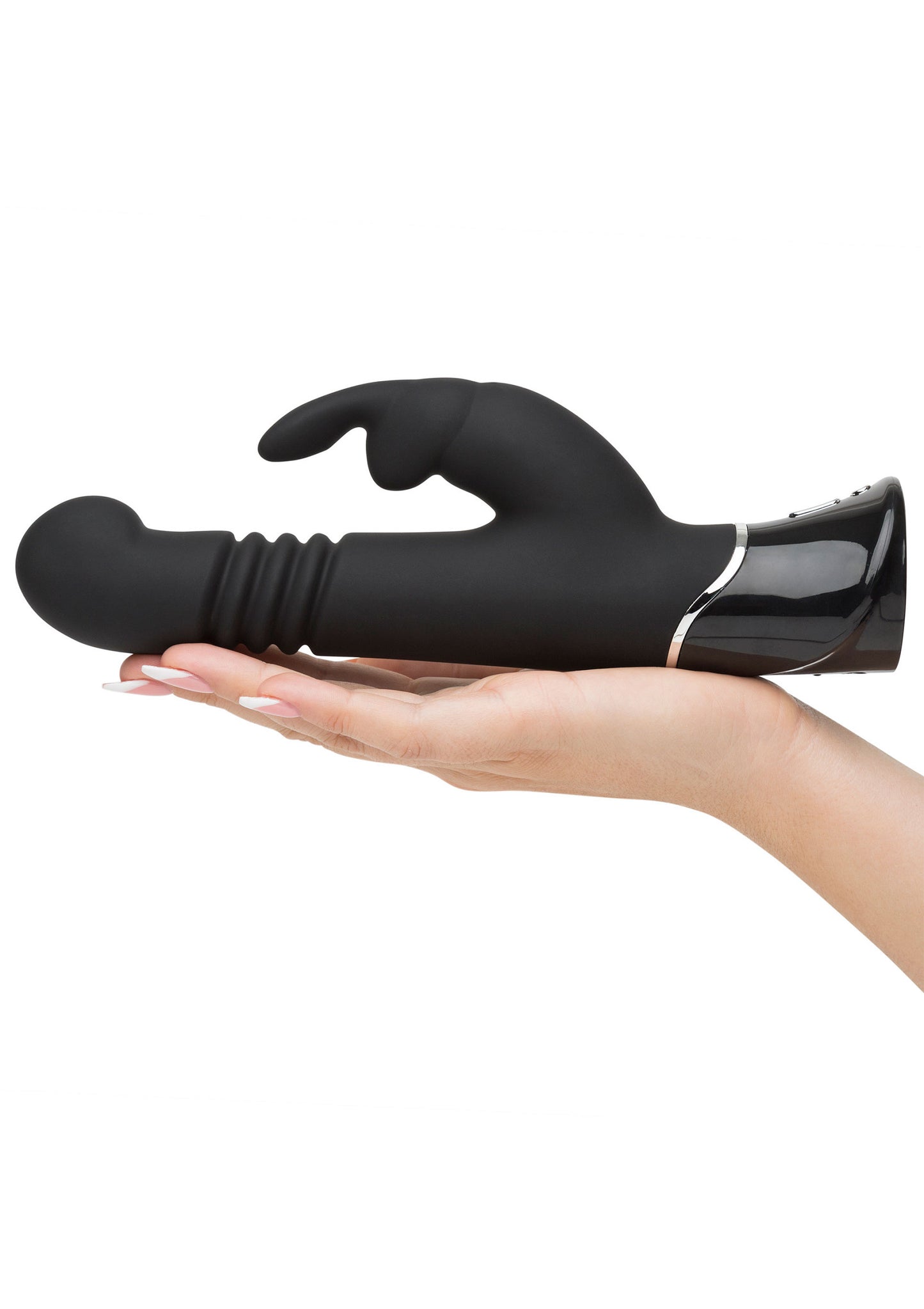 Thrusting Rabbit Vibrator BLACK - 0
