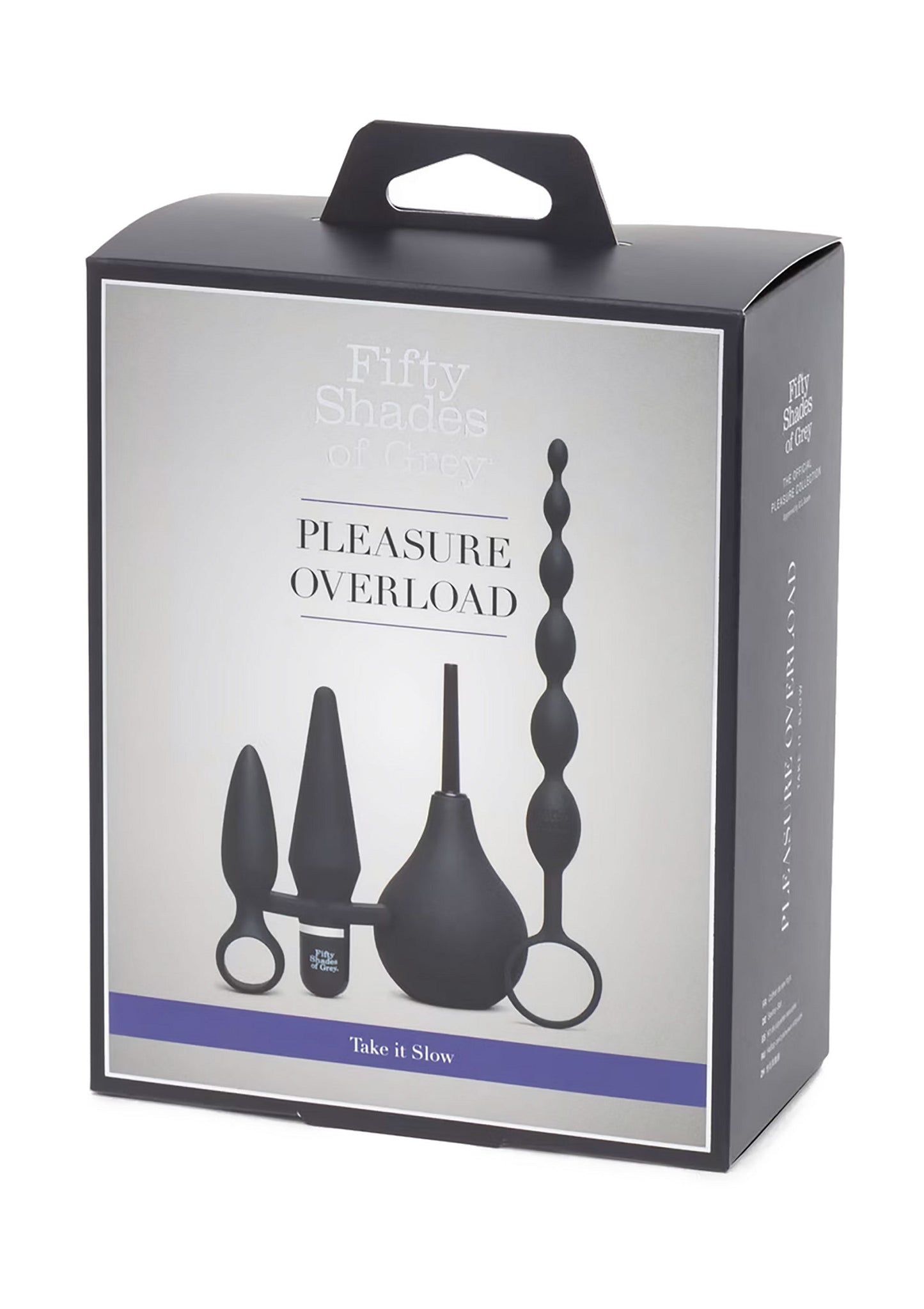Fifty Shades of Grey Pleasure Overload Starter Anal Kit (4 piece kit) BLACK - 4