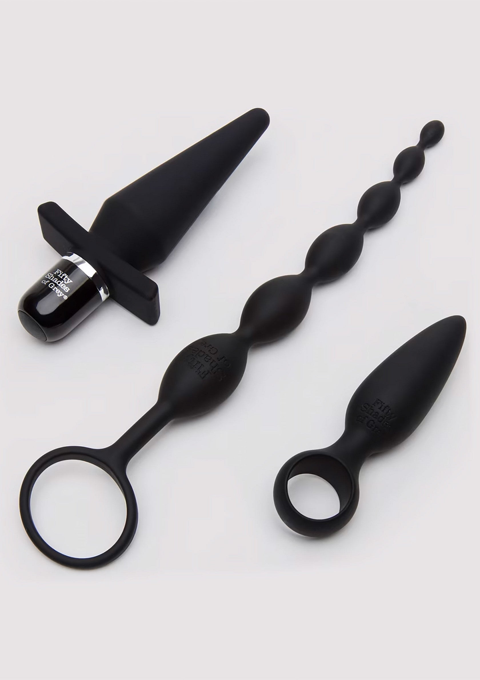 Fifty Shades of Grey Pleasure Overload Starter Anal Kit (4 piece kit) BLACK - 1