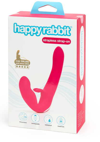 Vibrating Strapless Strap On PINK - 2