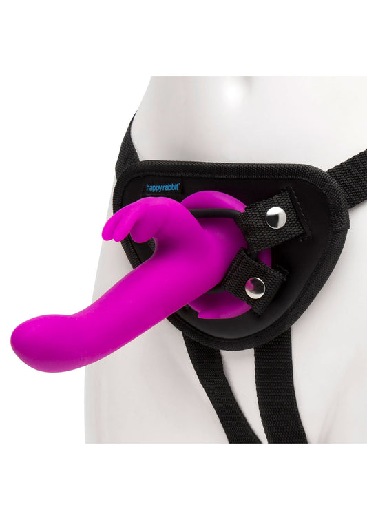 Vibrating Strap On Harness Set