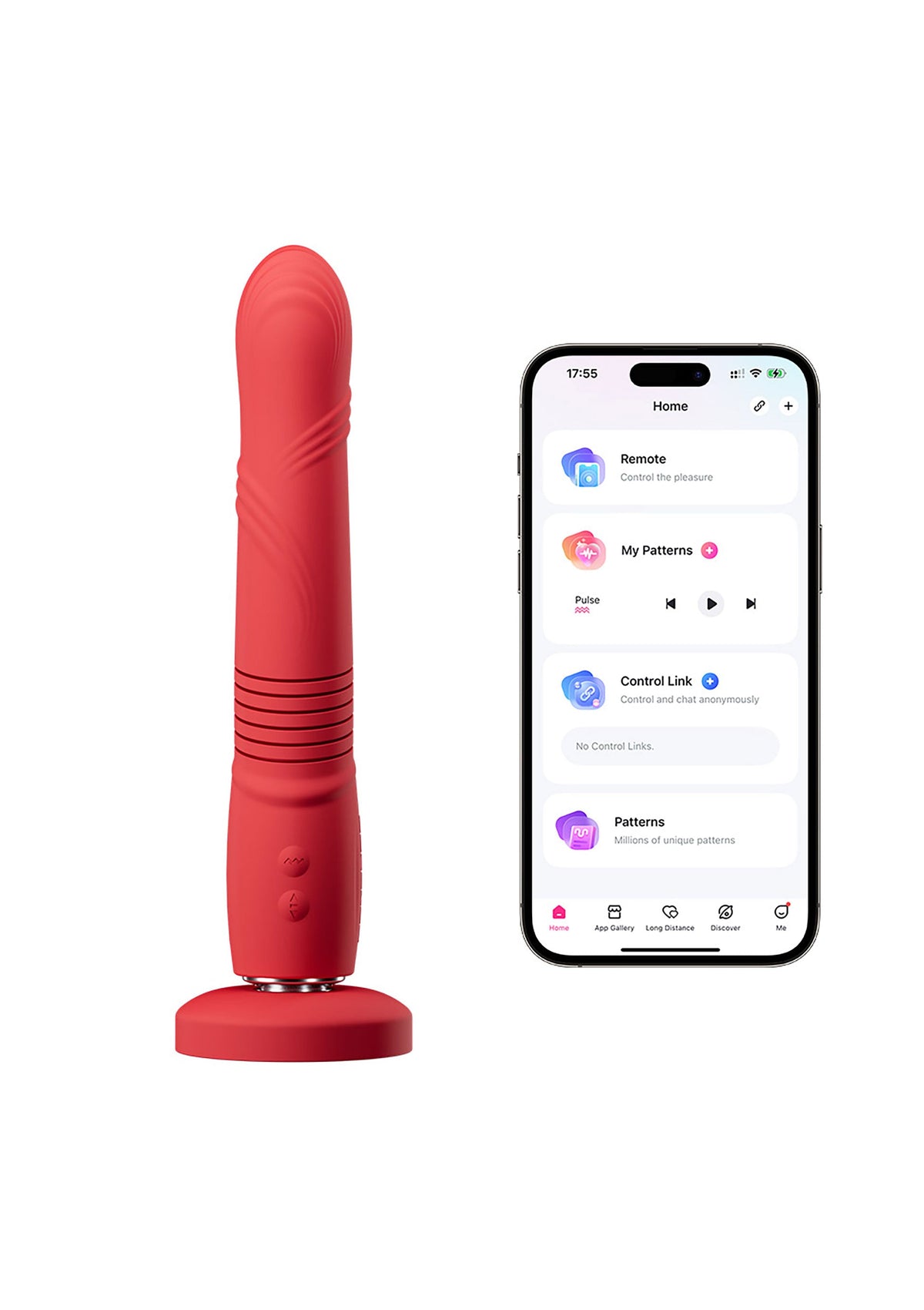 Gravity Thrusting Vibrator RED - 7