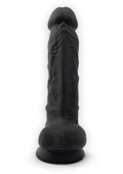 Silex-D Dildo Model 7 Inch BLACK - 3
