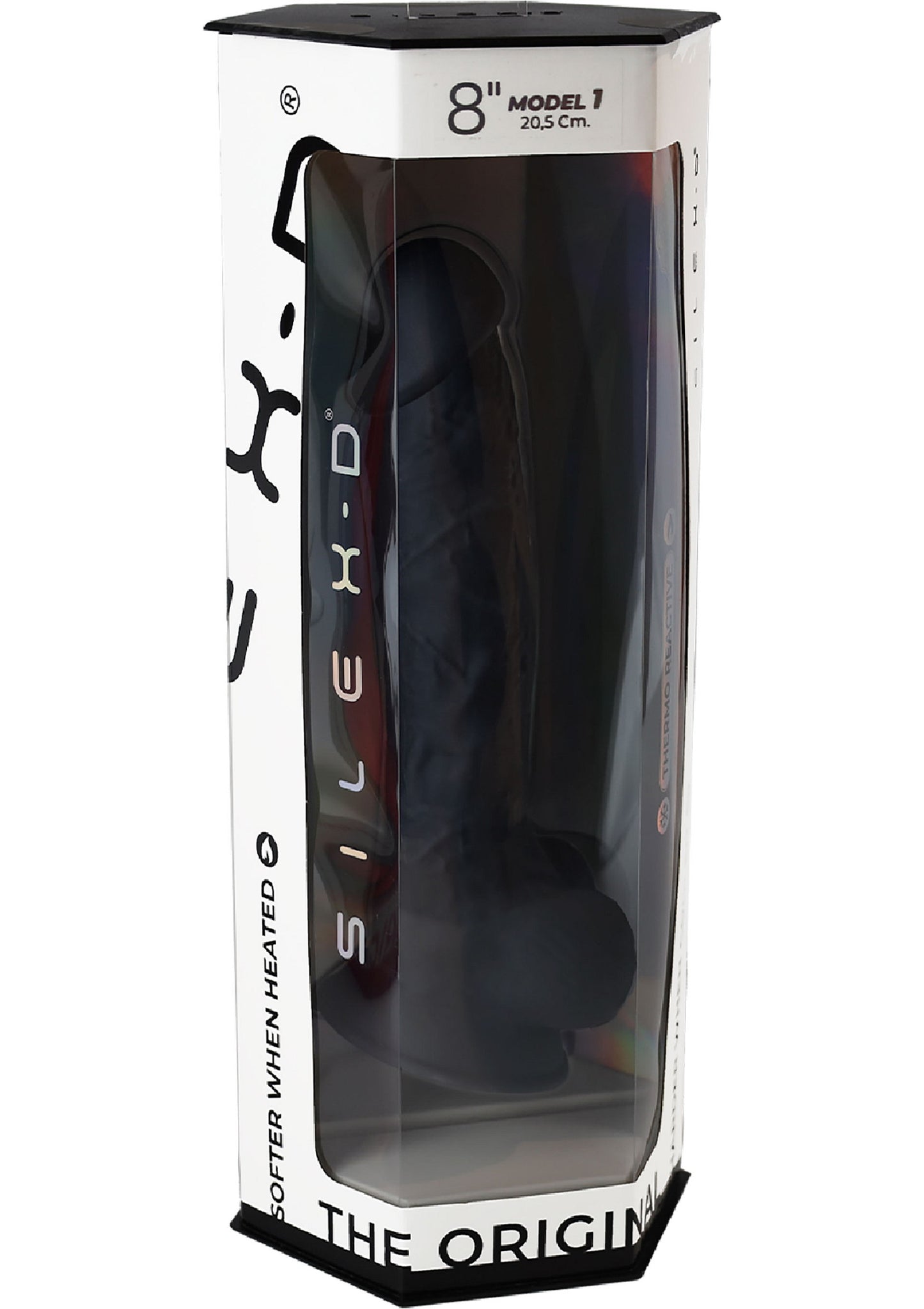 Silex-D Dildo Model 8 Inch BLACK - 3