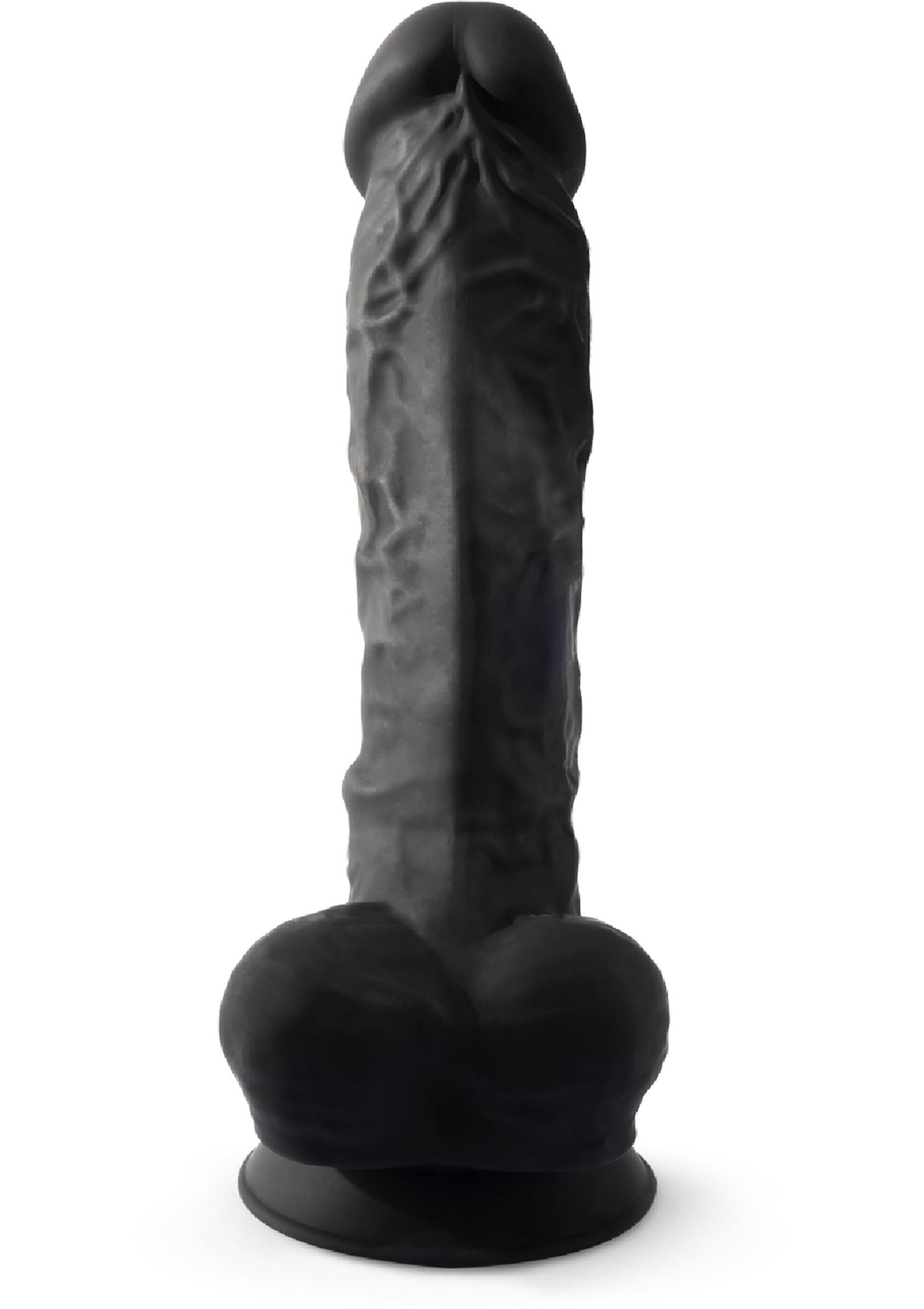 Silex-D Dildo Model 8 Inch BLACK - 0