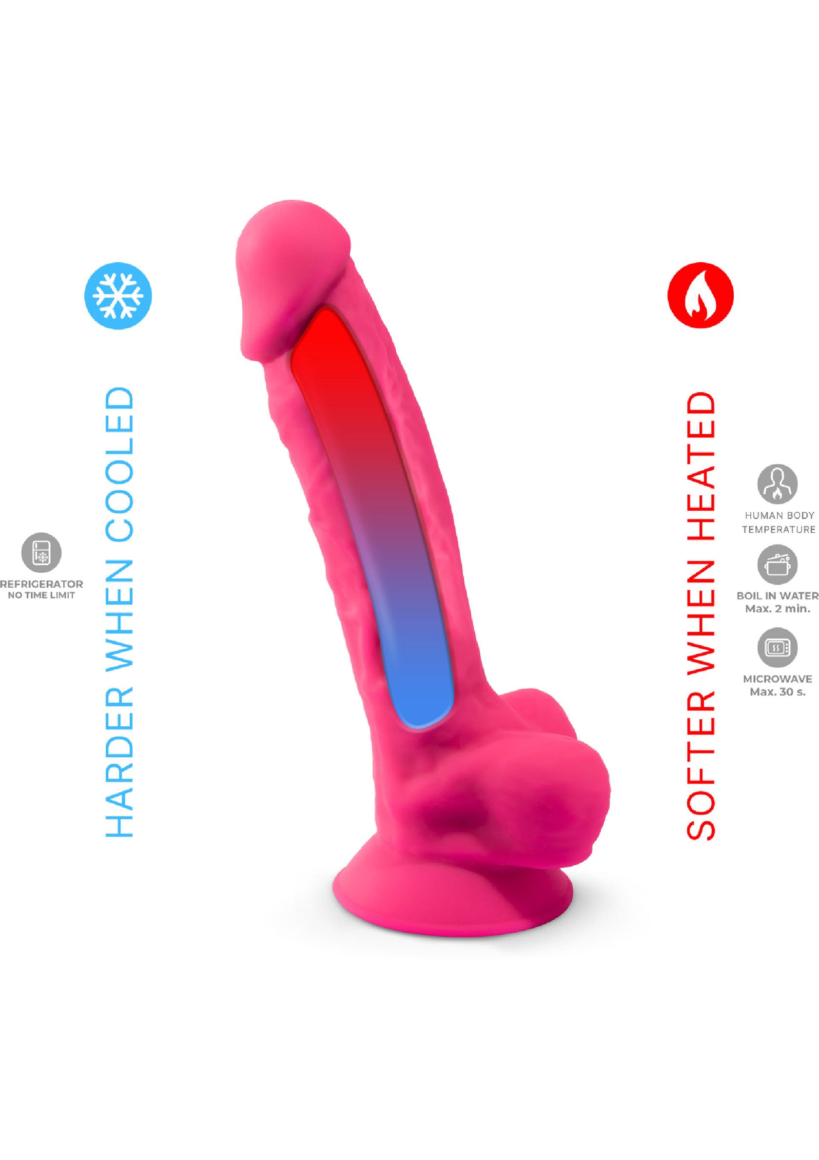 Silex-D Dildo Model 8 Inch PINK - 5