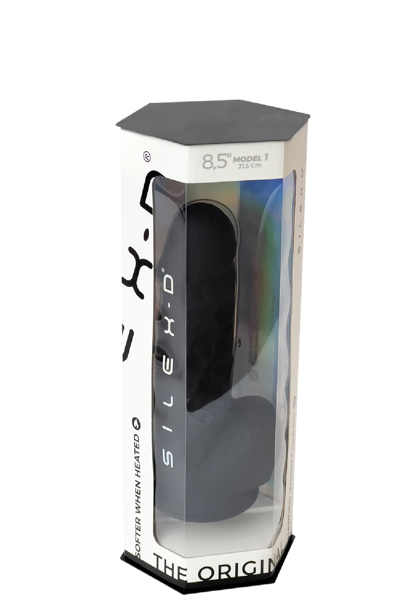 Silex-D Dildo Model 8.5 Inch BLACK - 3