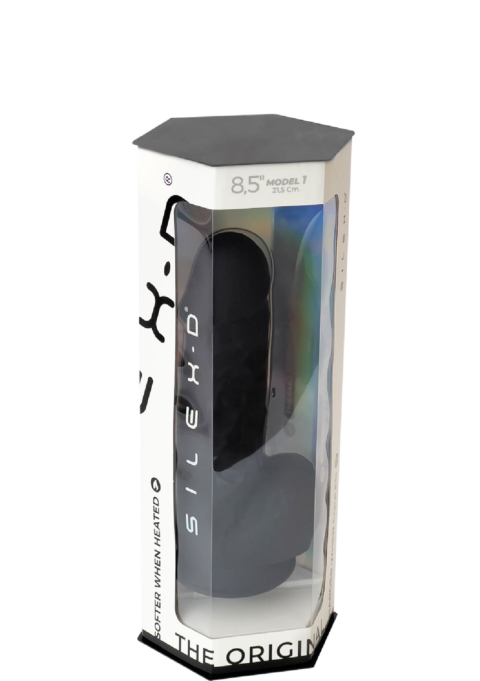 Silex-D Dildo Model 8.5 Inch BLACK - 3