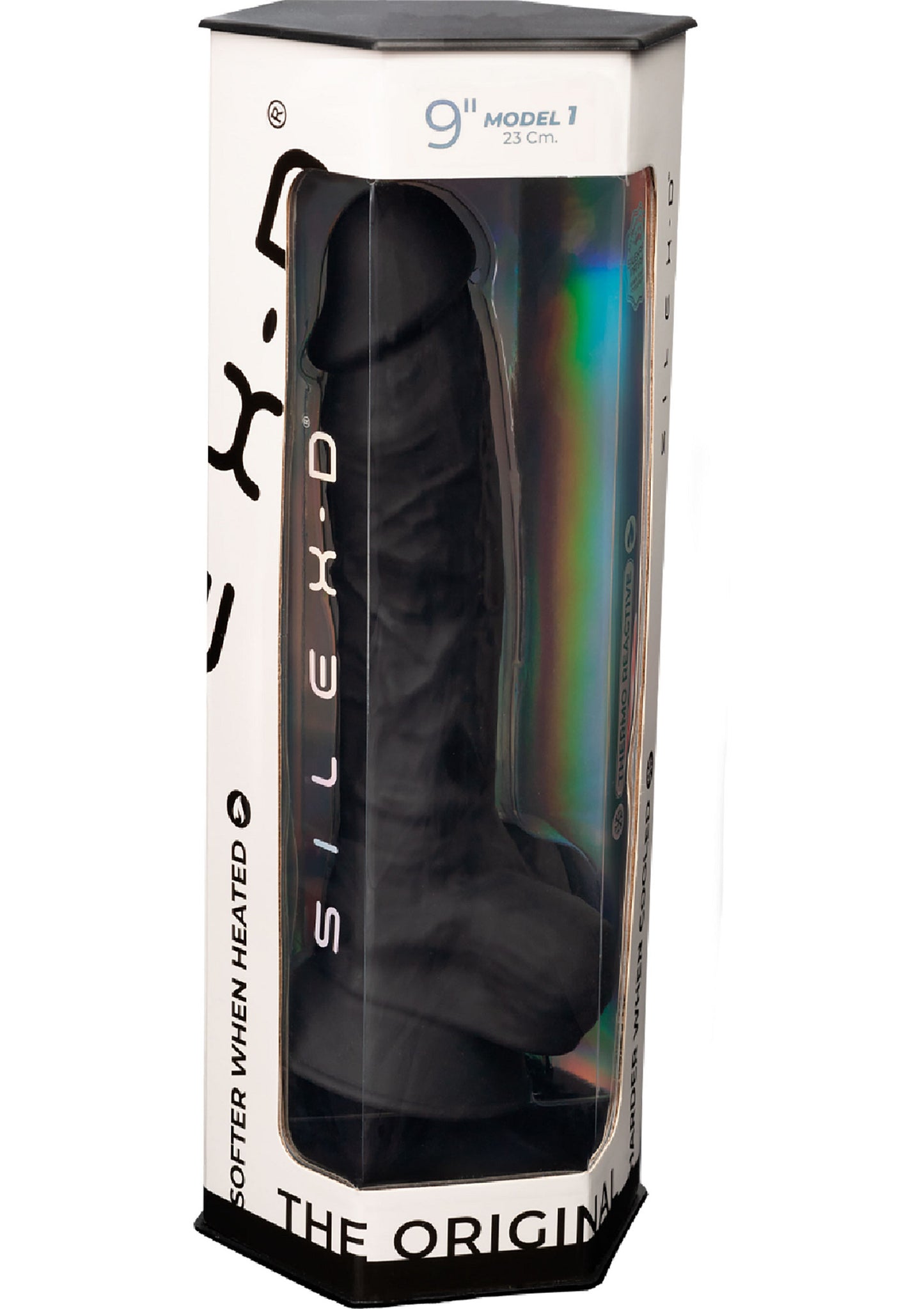 Silex-D Dildo Model 9 Inch BLACK - 6