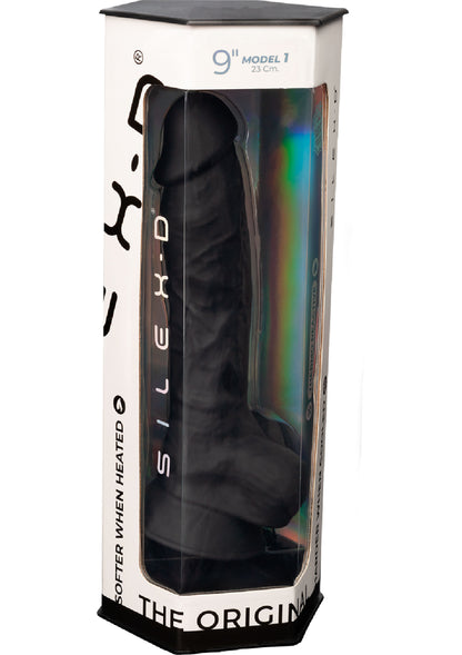 Silex-D Dildo Model 9 Inch BLACK - 6