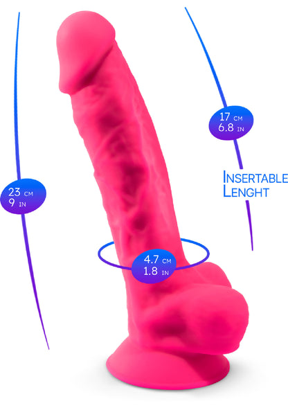 Silex-D Dildo Model 9 Inch PINK - 3