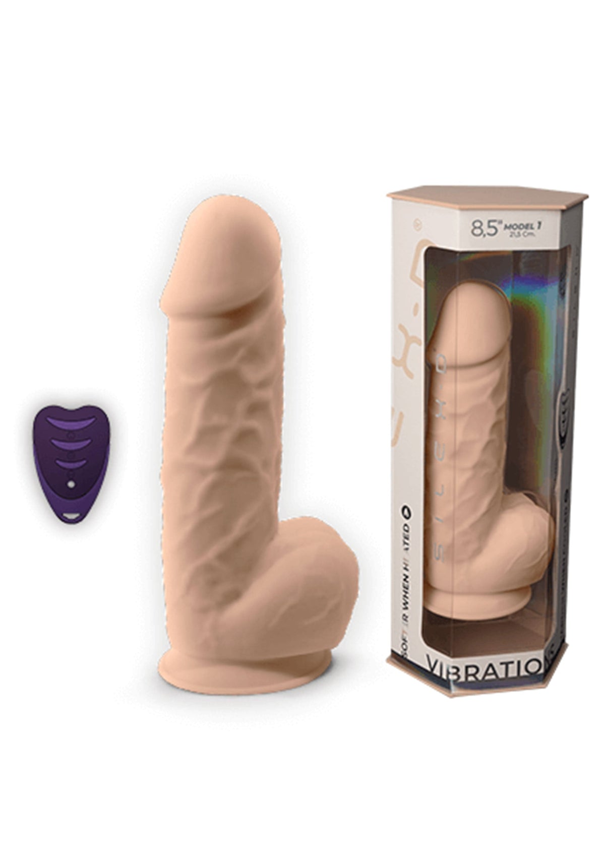 Dildo Vibrating Model 8.5 inch SKIN - 2