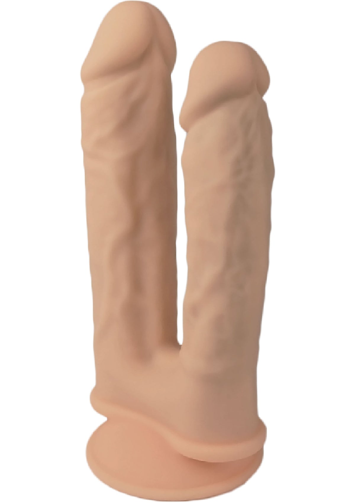 Duo Dildo Vibrating 7+8 inch SKIN - 4