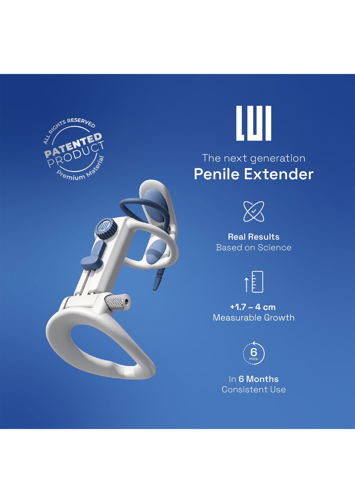 Lui Maxtender Penis Extender L GREY - 12