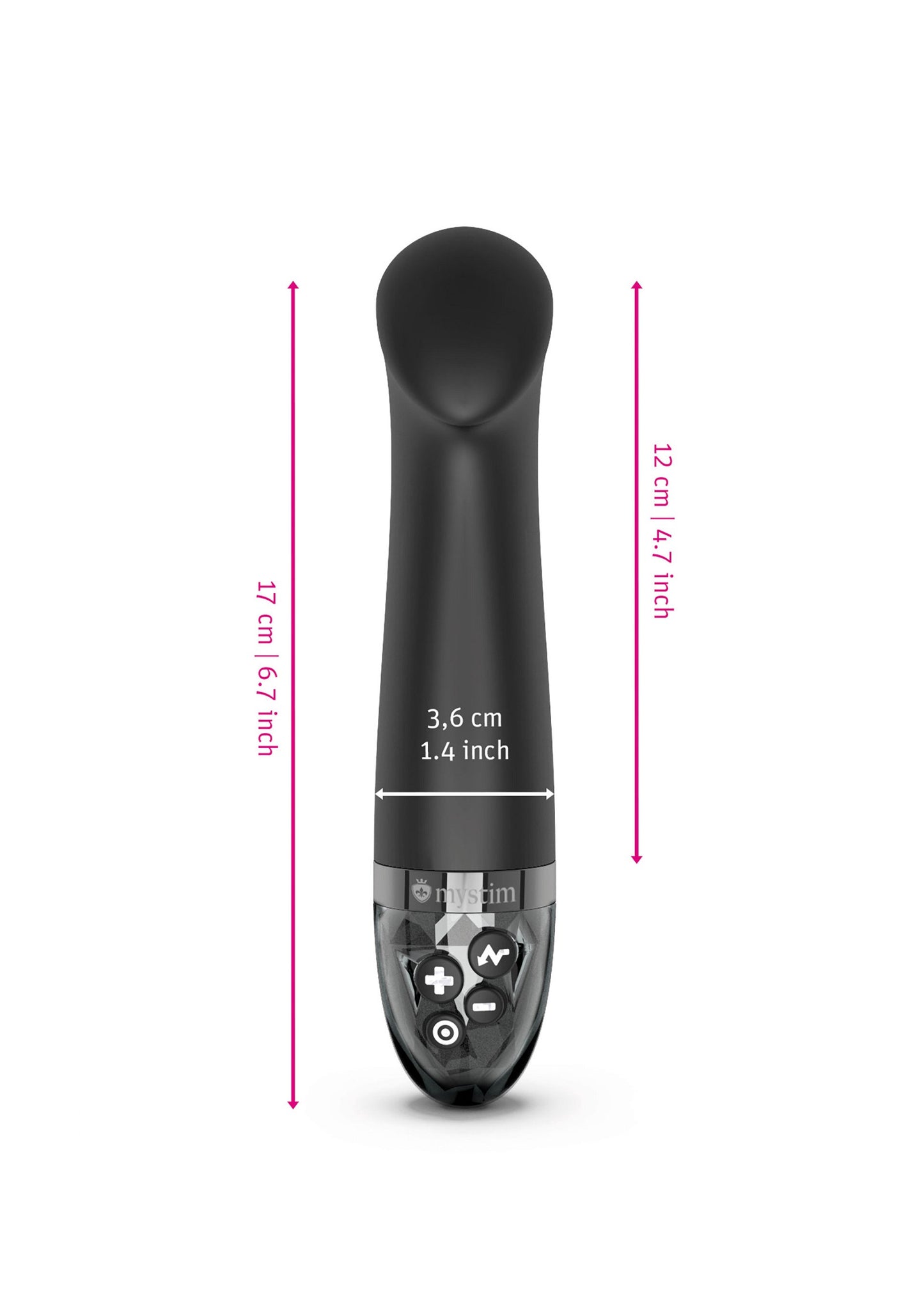 MyStim Right on Ron Estim Vibrator BLACK - 3