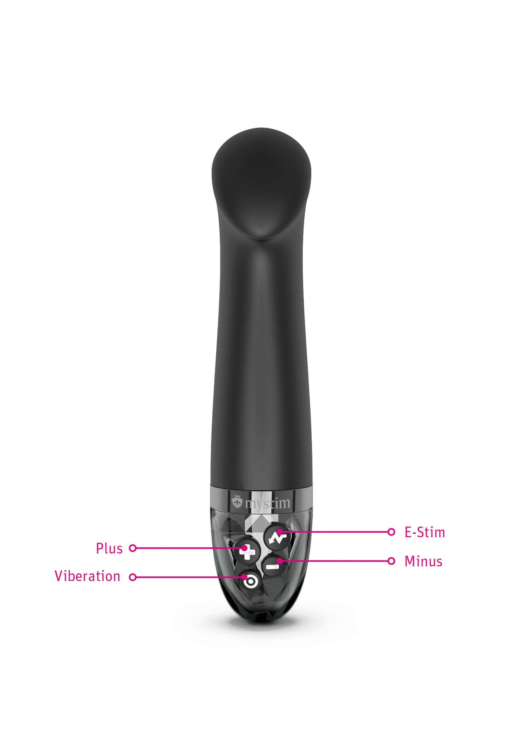 MyStim Right on Ron Estim Vibrator BLACK - 0